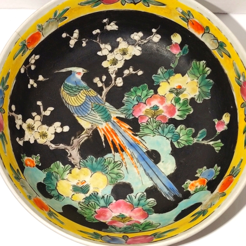 Antique Japanese hand-painted Bowl